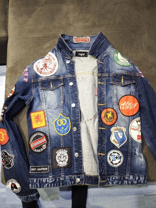 DSQUARED2 Denim Jacket (Collector's Piece) с над 20 ръчно нашити авторски пачове