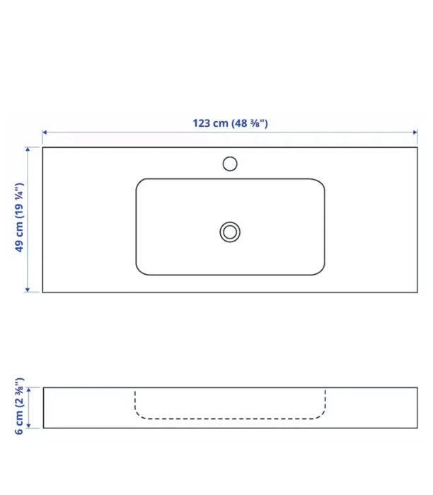 Lavoar dublu chiuveta IKEA Odensvik 80135613 sigilat