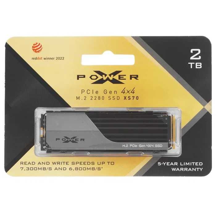 SSD 2000 ГБ M.2 NVMe SiliconPower XS70 [SP02KGBP44XS7005]