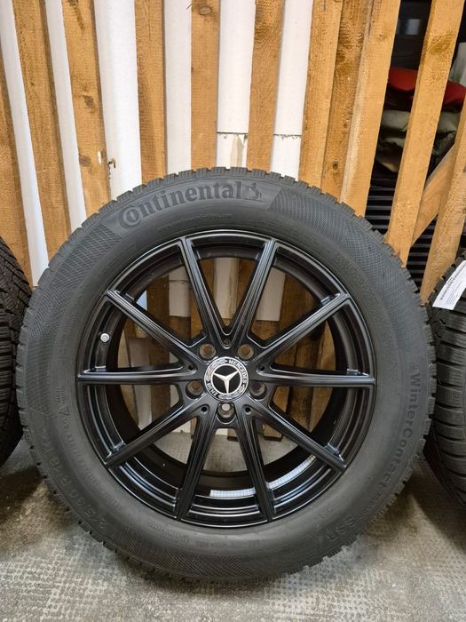 Jante originale Mercedes GLB GLA GLC 5•112+anvelope iarnă 215/60R18 MS