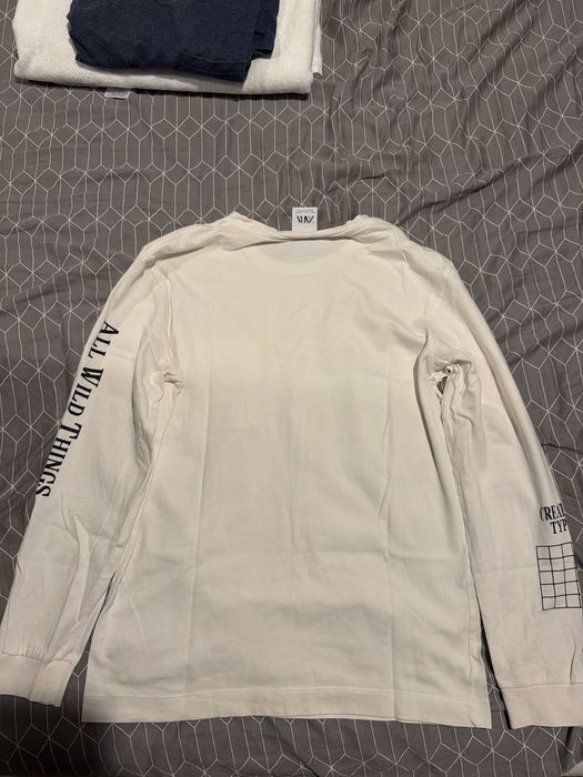 Bluza cu maneca lunga de la zara alba