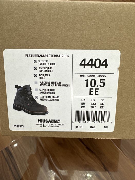 Новая спецобувь Red Wing — размер 43,5