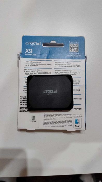 Crucial X9 2TB External SSD Hard Drive, USB-C 3.2