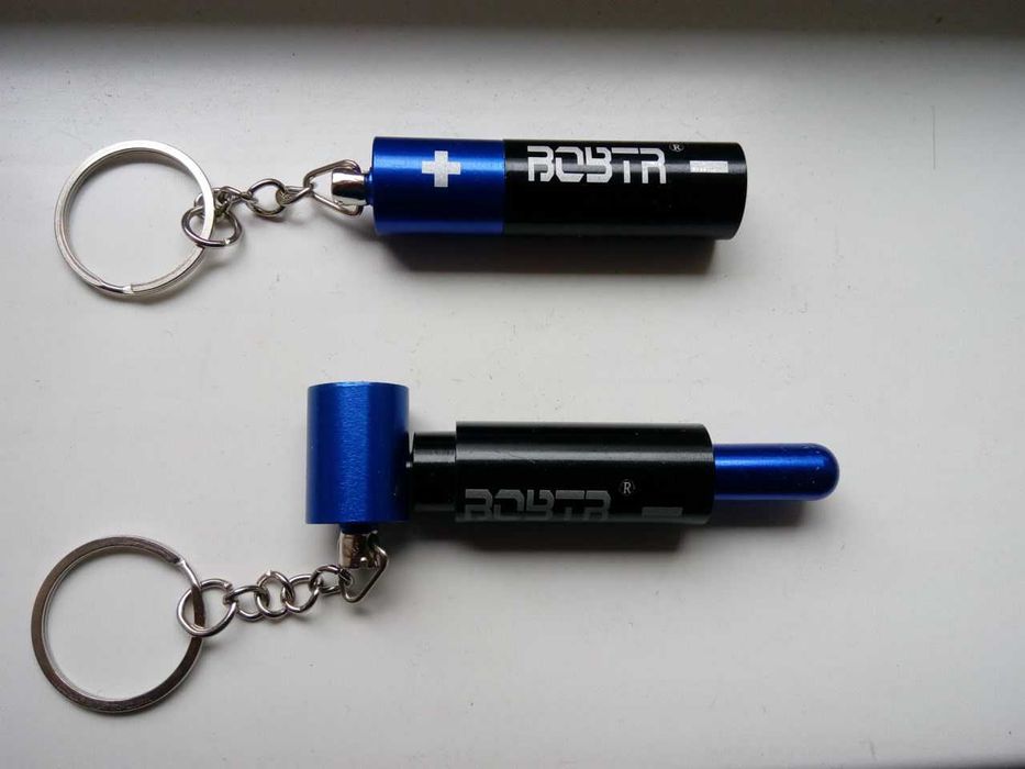 курительная трубка «Батарейка» цвет темно-синий