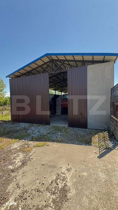 Casa cu teren 1100 mp si hala in curte, sat Carbesti