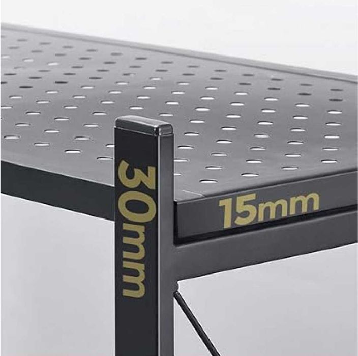 Напольный металлический стеллаж на колесиках, для кухни, 3/4/5 полок