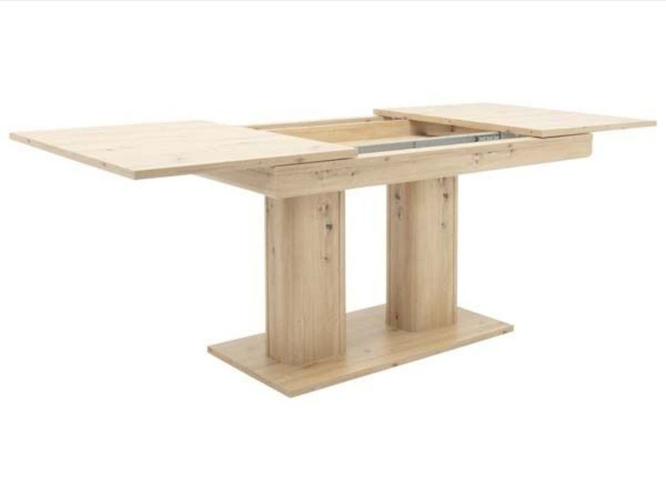 Разтегателна трапезна маса от дъб 140/90/79,5 СМ