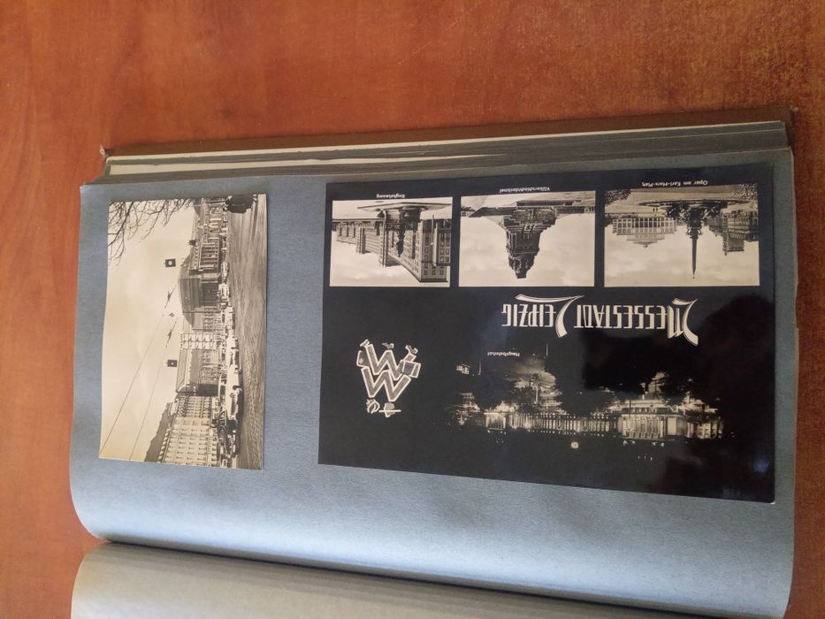 АЛБУМ със Стари Картички и Снимки 148 бр. Големи и 34 бр. Малки