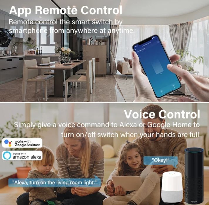 Мини wi-fi переключатель 16 А.