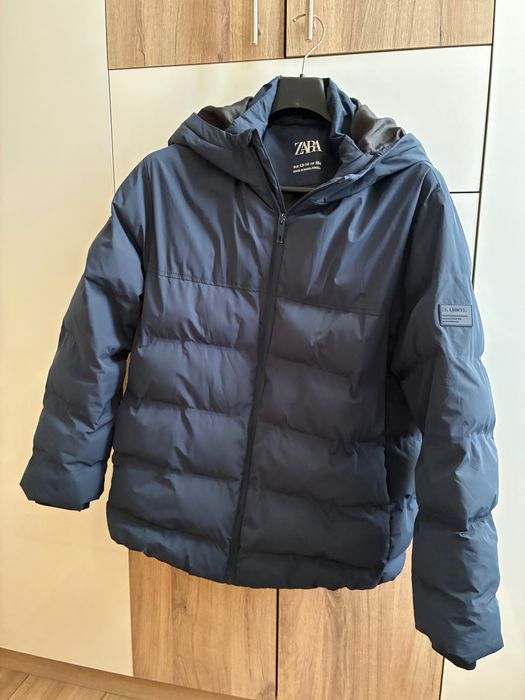 Зимно яке ZARA в тъмносин цвят