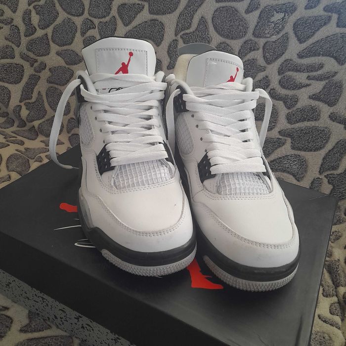 Jordan 4 Cament White