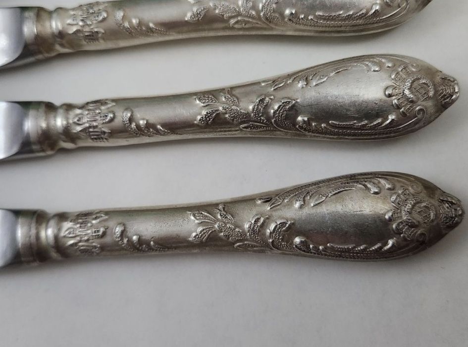 Столовые ножи мельхиоровые