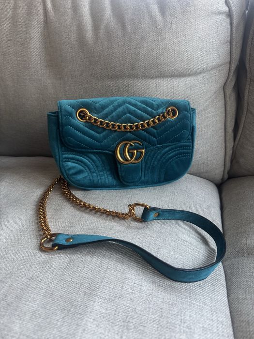 Чанта Gucci GG Marmont Matelassé Velvet Small