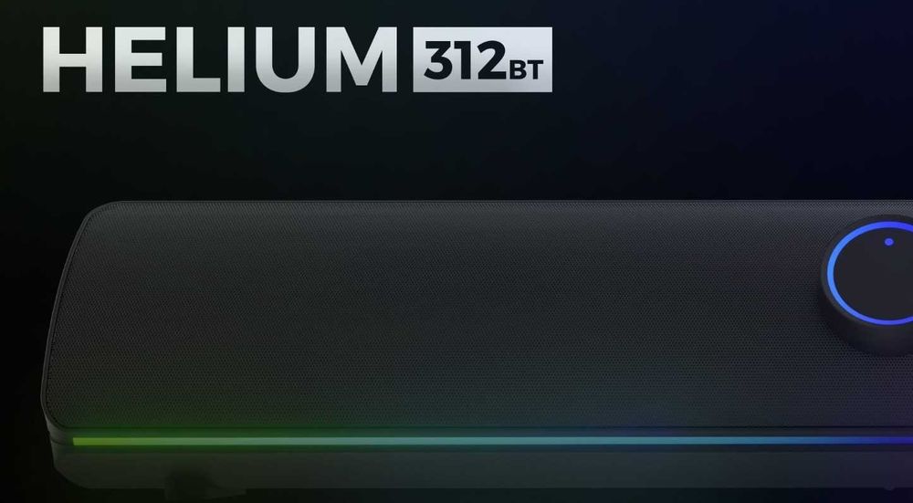 Soundbar Gaming 10W, 2.0, Bluetooth, Touch Control, USB-A, Negru