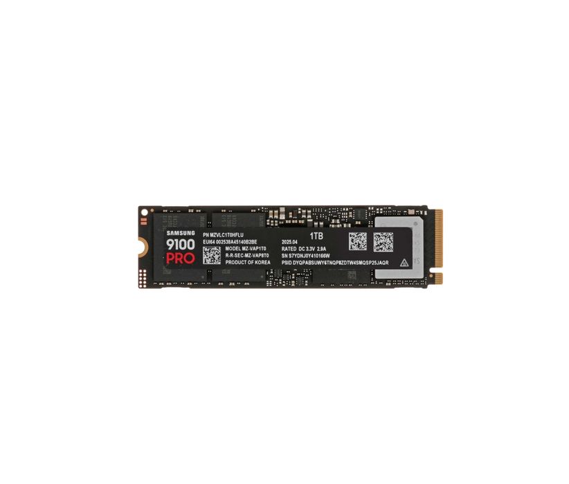 - Твердотельный накопитель SSD M.2 1TB Samsung 9100 PRO NVMe PCIe 5.0