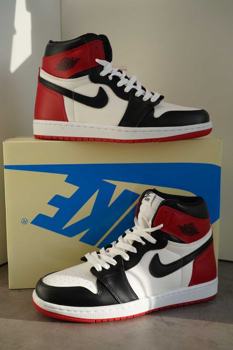 Adidasi JORDAN 1 Retro High OG Black Toe, Produs Nou-Full Box, Premium