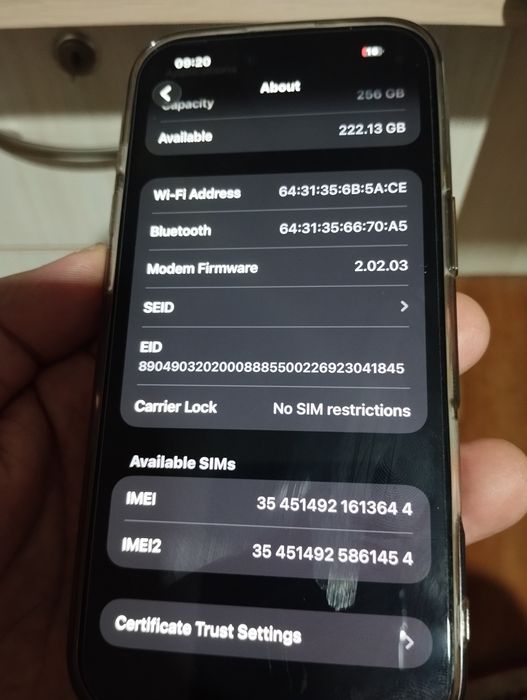 iPhone 17 Air 256GB сатылады