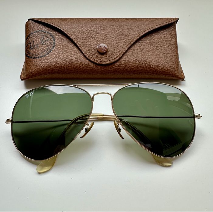 Ray Ban RB3025  Large Metal 62-14 Оригинални G15 зелени лещи