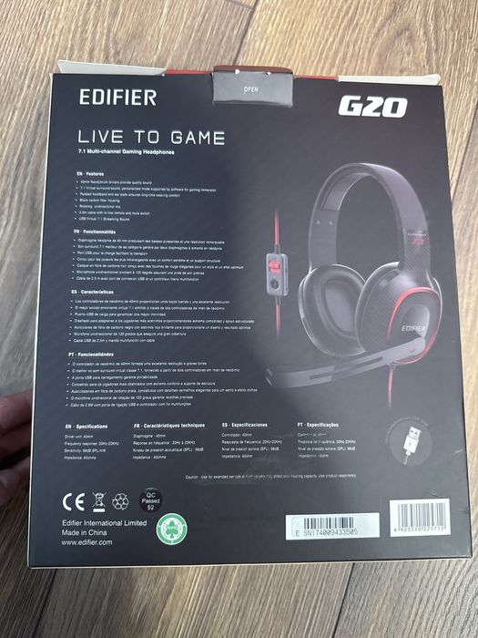 Геймарски слушалки Edifier G20