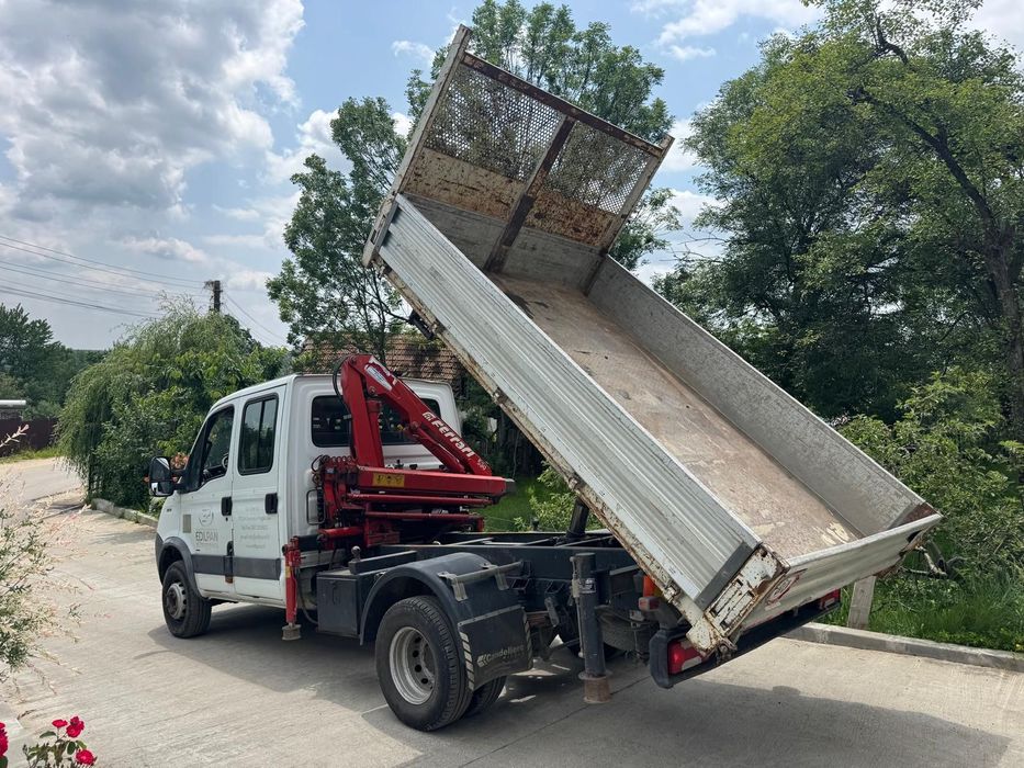 Iveco daily basculabil cu macara