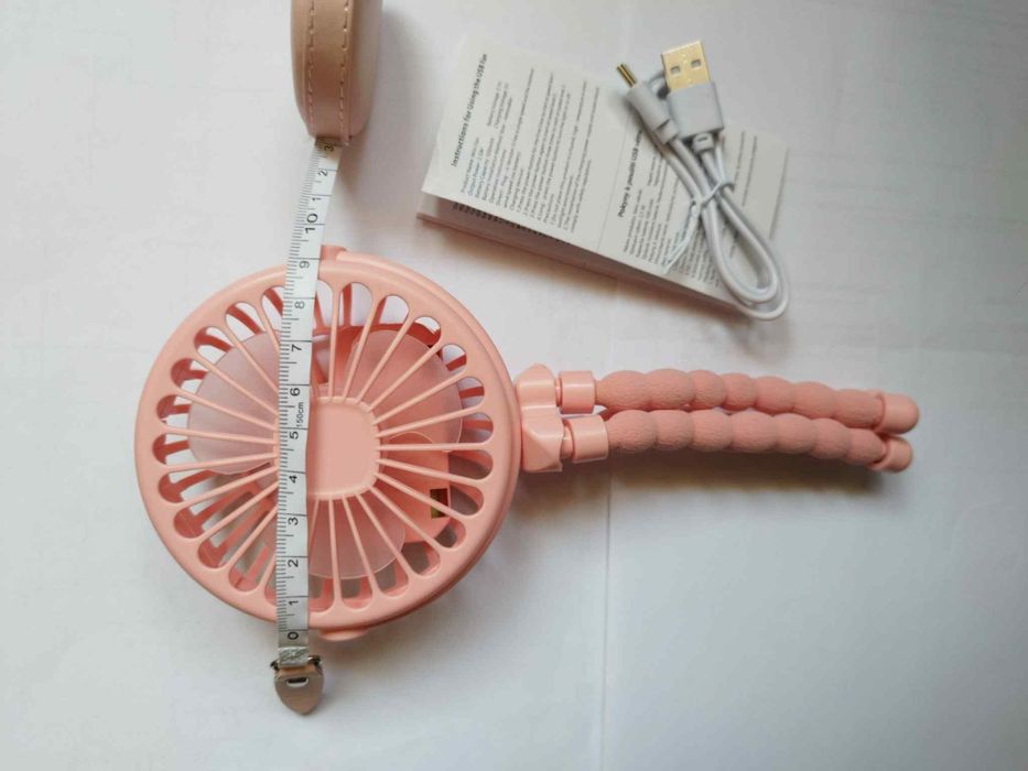 Преносим гъвкав вентилатор за бебешка количка с  360° въртене – 3 цвят