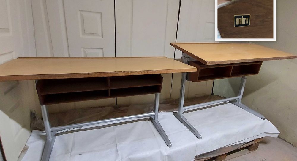 Ученически бюра. Антикварна стойност. EMBRU Swiss. 8 бр.