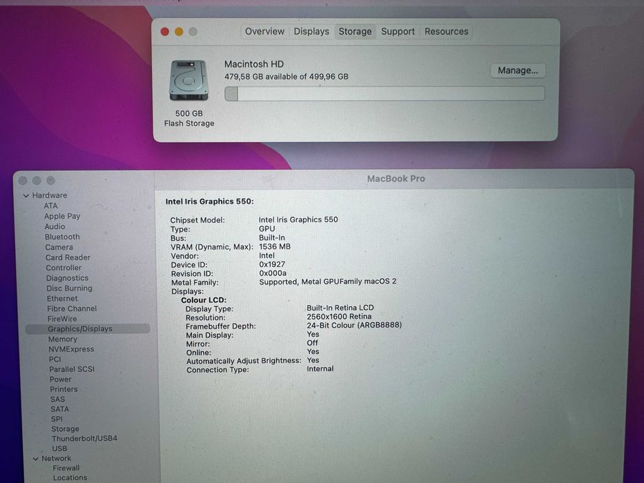 13.3' CTO Core i7 3.3GHz Apple MacBook Pro Late 2016 TouchBar 16GB RAM/512GB SSD/Бат 6ч