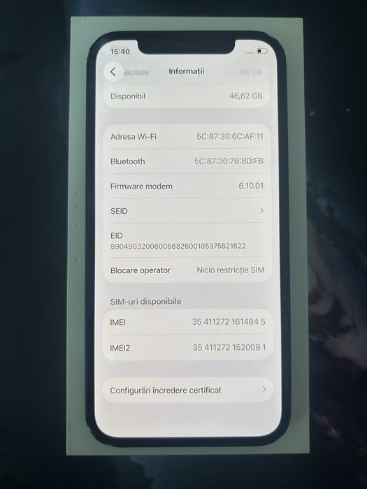 Iphone 12 | 64GB  | 75% Baterie |