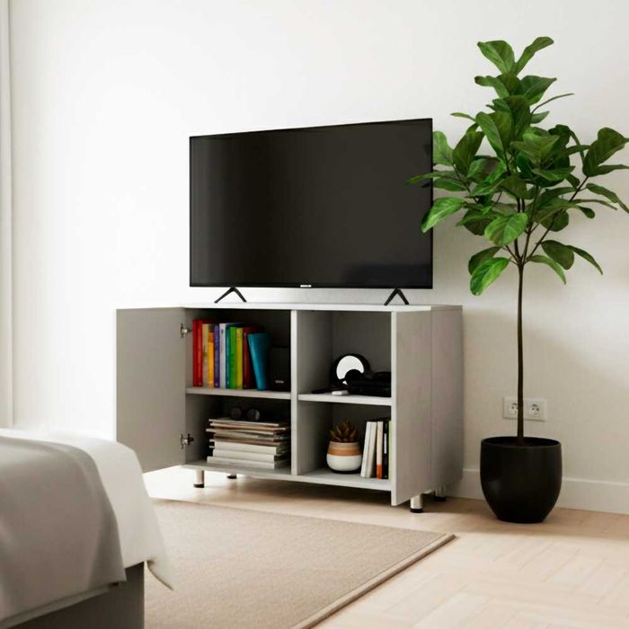 ТУМБА ЛОФТ KOMOD TUMBA LOFT  Серая тумбочка трюмо Kulrang комод