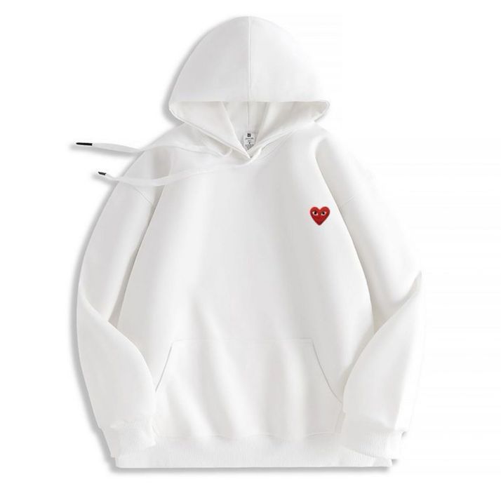 Худи на заказ оверсайз унисекс для парней и девушек с сердечком