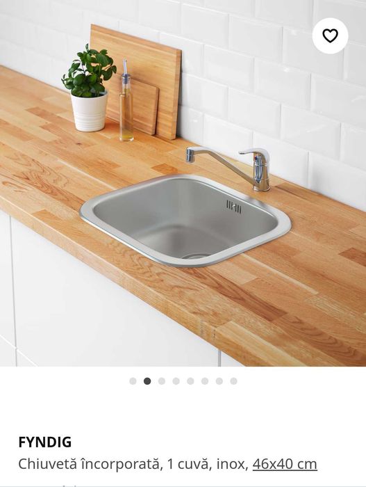 Chiuveta inox granit IKEA NOUA nedesfacuta , bon de casa+garanție.