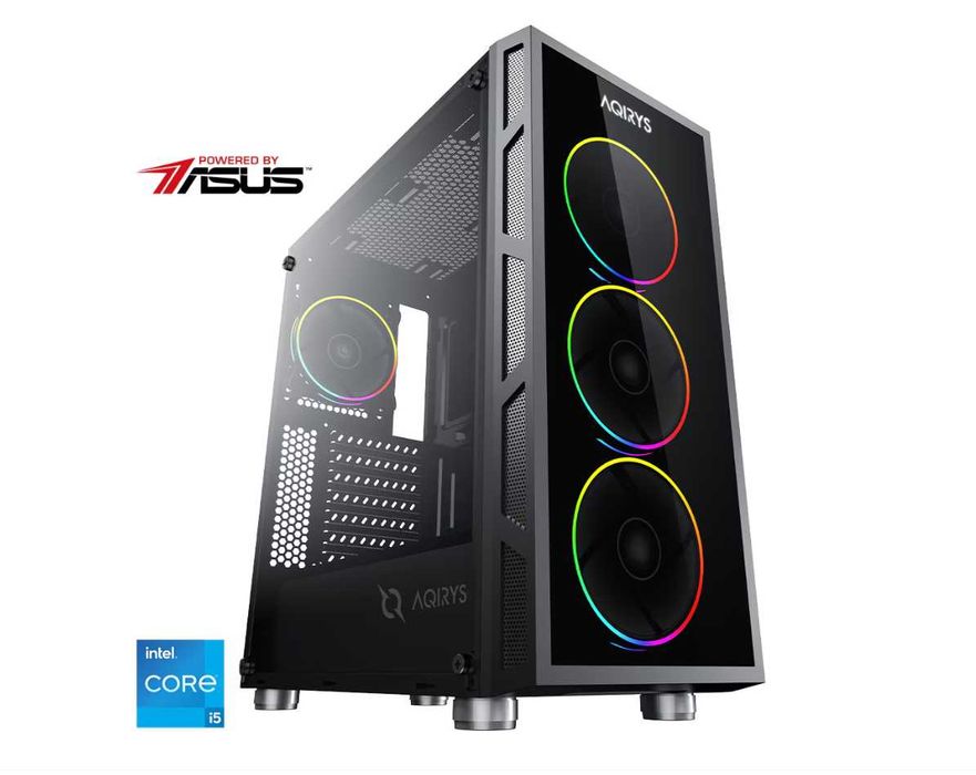 PC Gaming  cu procesor Intel Core i5-12400F pana la 4.4 GHz, 32GB DDR4, 1TB SSD M.2, ASUS Dual GeForce RTX 4070 OC 12GB GDDR6