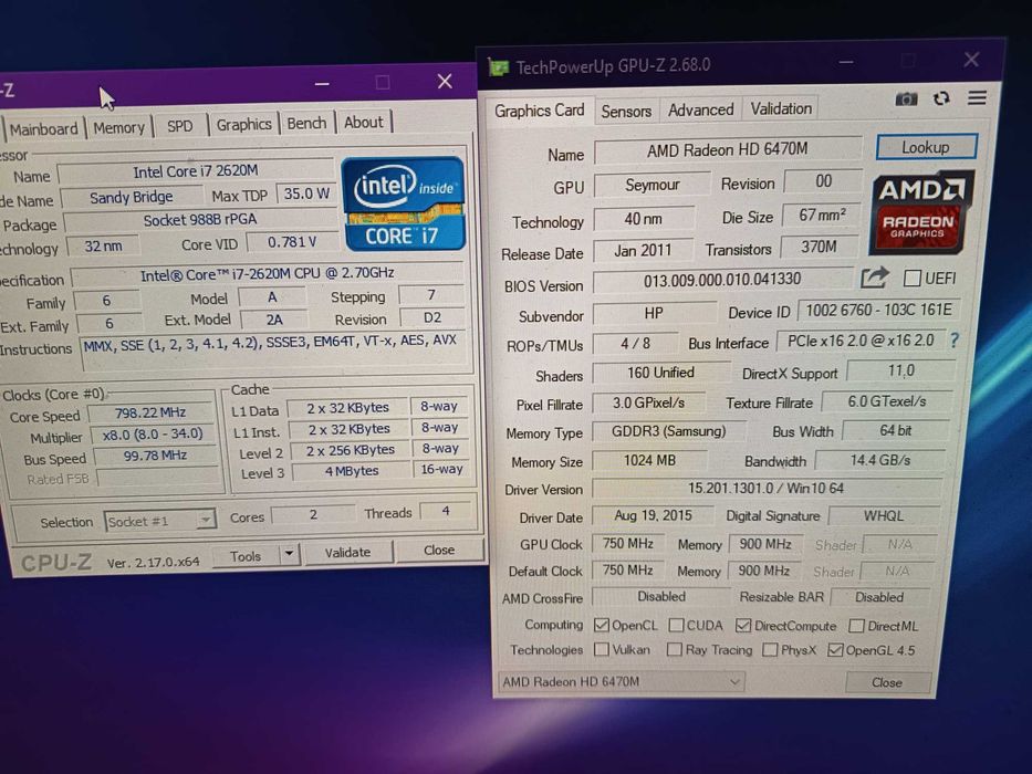 Placa baza laptop HP Elitebook 8460p + i3 + carcasa completa/baterie