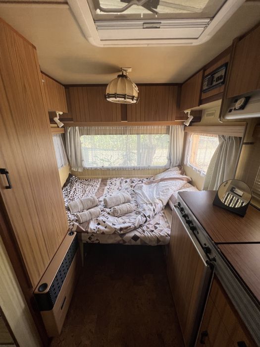 Продавам Каравана с престройка Веранда ПЛАТЕН НАЕМ ЗА 2026г.