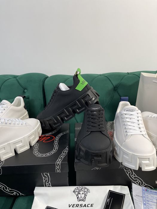 Adidasi Versace Greca piele naturala 100% Premium colectie noua