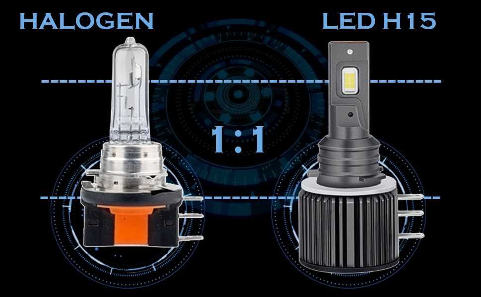 LED-лампы OSRAM "H15" 6000K/7500Lm