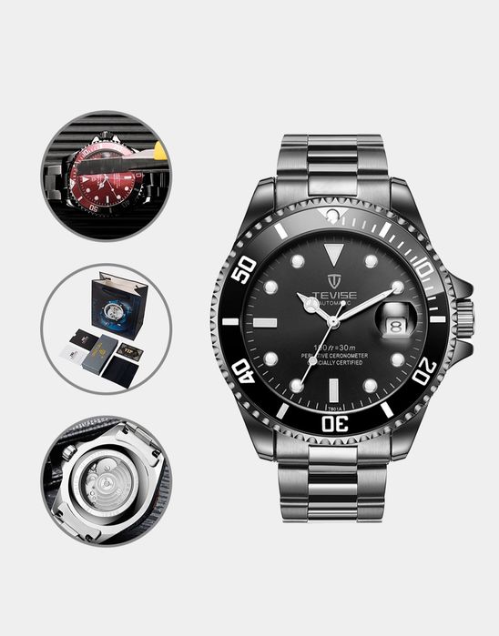 Оригиналный мужские  наручный есть скидка часы Tevise T801A