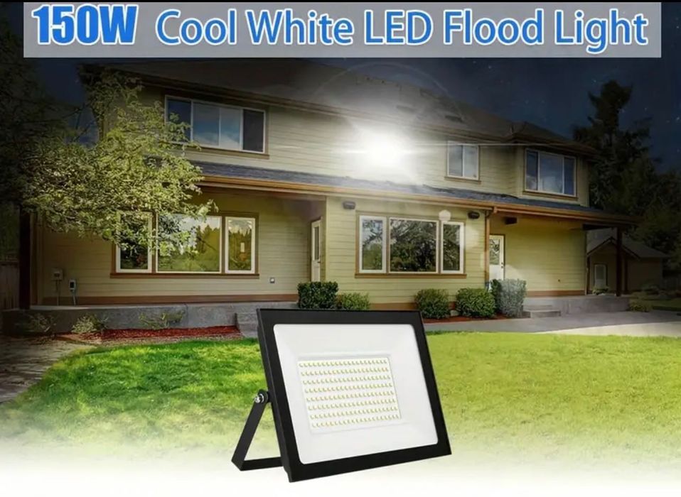 Proiector led 150w nou 4 bucati bec lumina rece