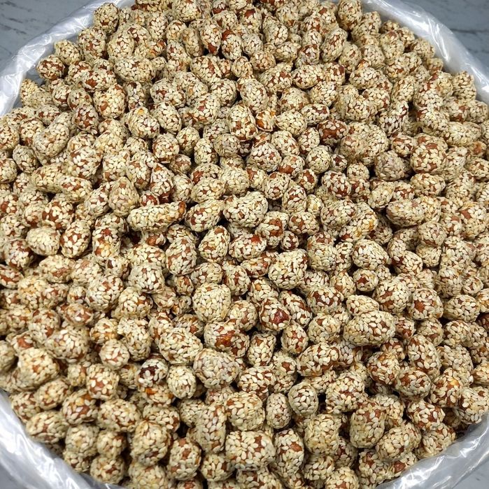 Арахис с кунжутом yer yong'oq kunjutli kunj орехи сухофрукты кунжут