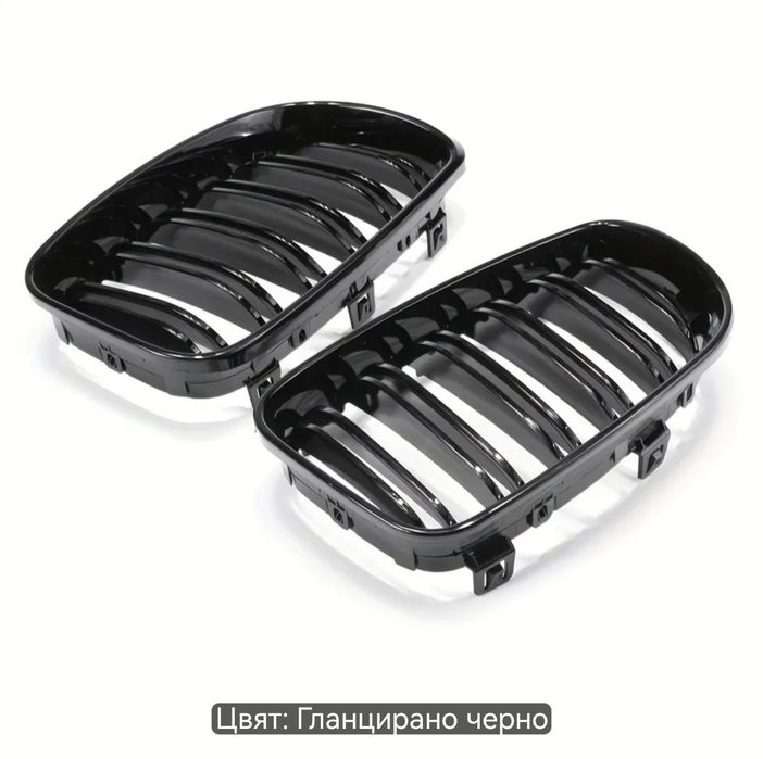 Двойни M бъбреци черен гланц за BMW 1 E87 2007-2011 - DB42