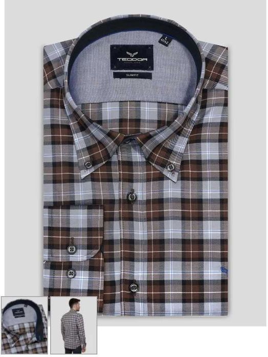 Мъжка карирана риза - Teodor