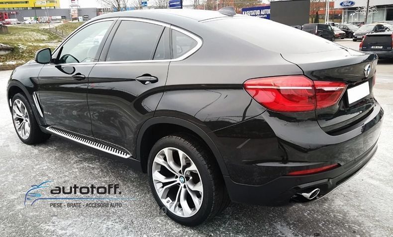Praguri laterale BMW X6 F16 (2015+) - trepte aluminiu
