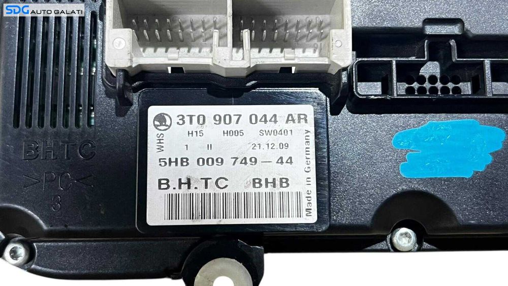 Panou Modul Unitate Comanda AC Aer Conditionat Clima Climatronic Dublu Dual Zone Skoda Octavia 2 2008 - 2013 Cod 3T0907044AR [LC0656]