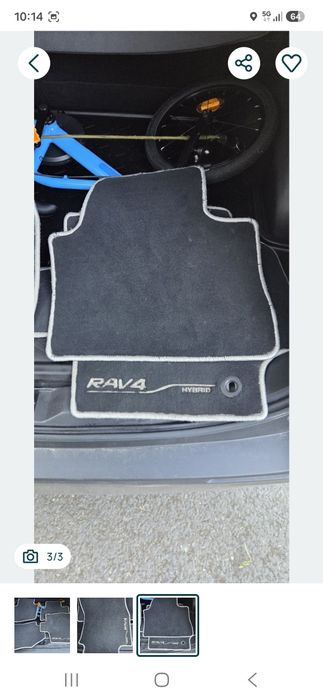 Covorase/presuri textil Toyota rav4