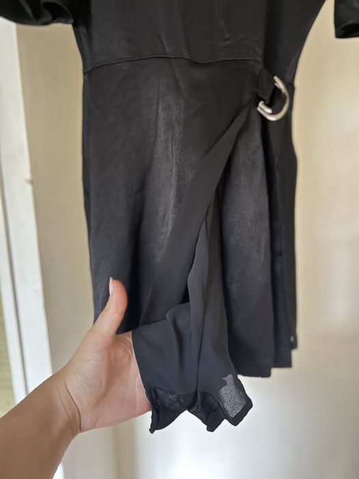 Гащеризон рокля в черен цвят zara зара