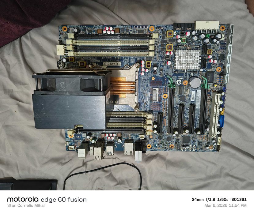 Kit Xeon E5-1650 + placă de bază HP Z420 LGA2011 + cooler