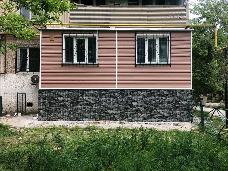 Обшивка утепление балкона и лоджии - Окна / двери / балконы Шымкент на Olx