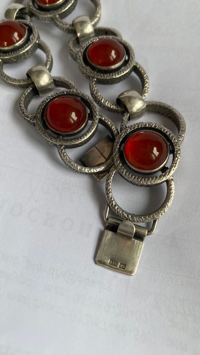 Антична сребърна гривна + пръстен