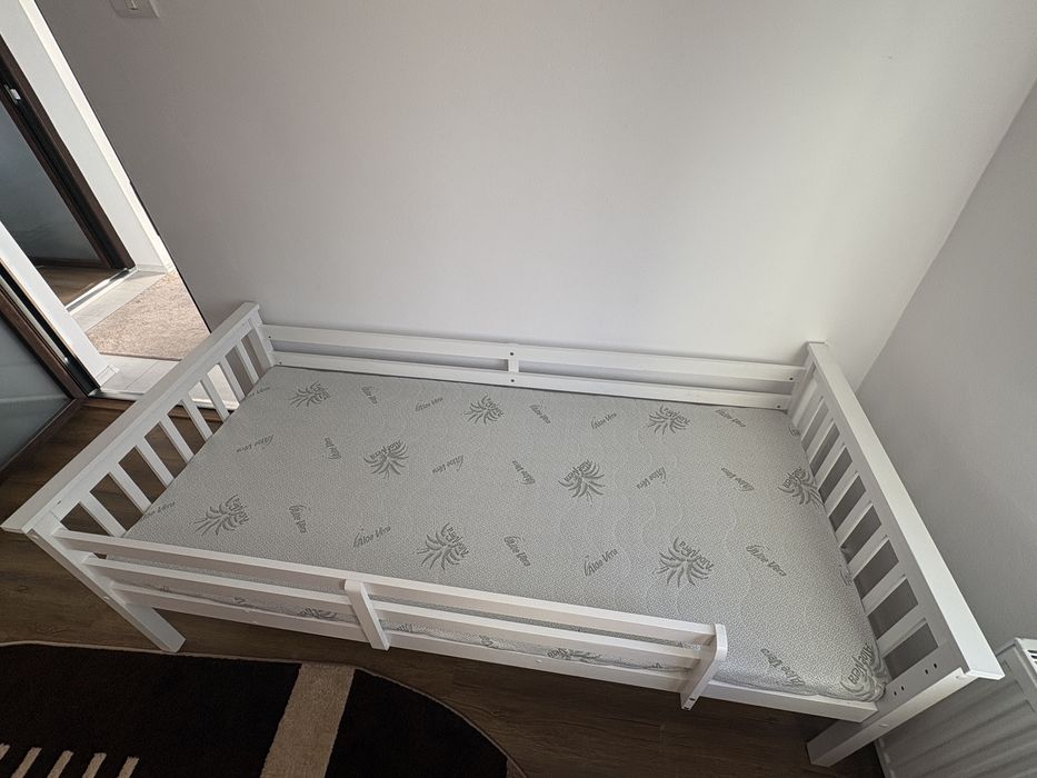 Vand pat nou din lemn cu slatea 90/200