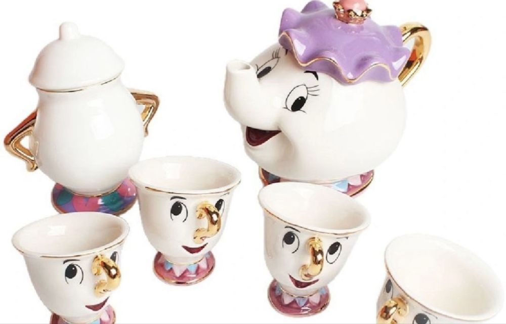 Чашка и чайник «Красавица и чудовище»